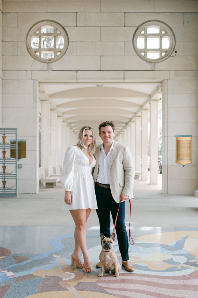 Central West End engagement session photos at the Muny in Forest Park