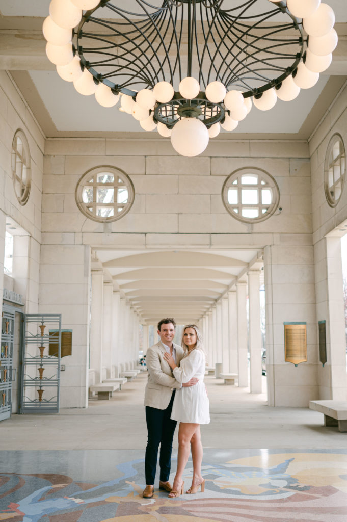 Central West End engagement session photos at the Muny in Forest Park
