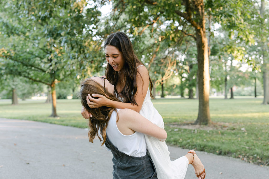 Adventure engagement session photos in St. Louis, MO.