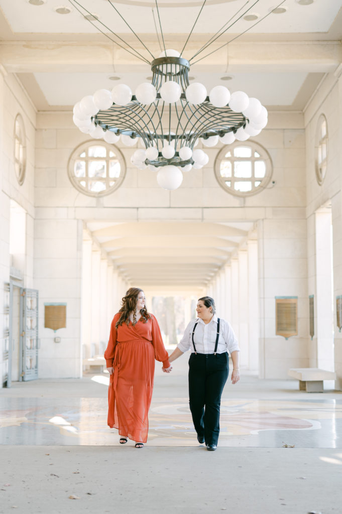 St. Louis engagement photos at the Muny