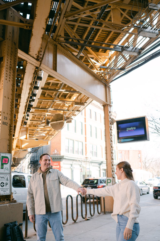Engagement session in Wicker Park, Chicago