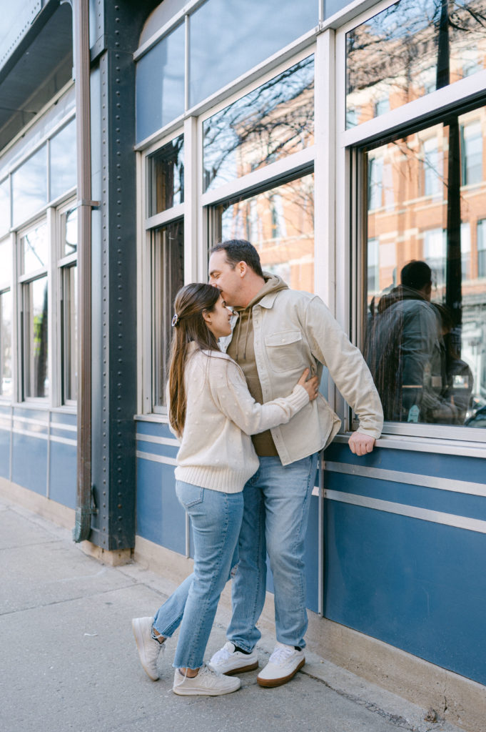 Chicago engagement photo session in Wicker Park