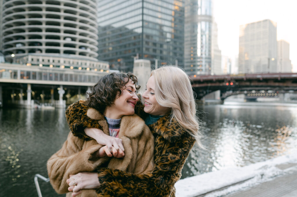 LGBTQ+ couple engagement session in Chicago