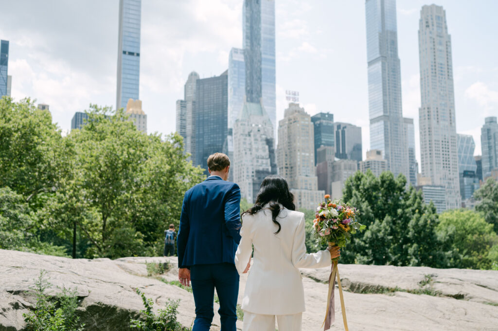 Manhattan elopement in Central Park
