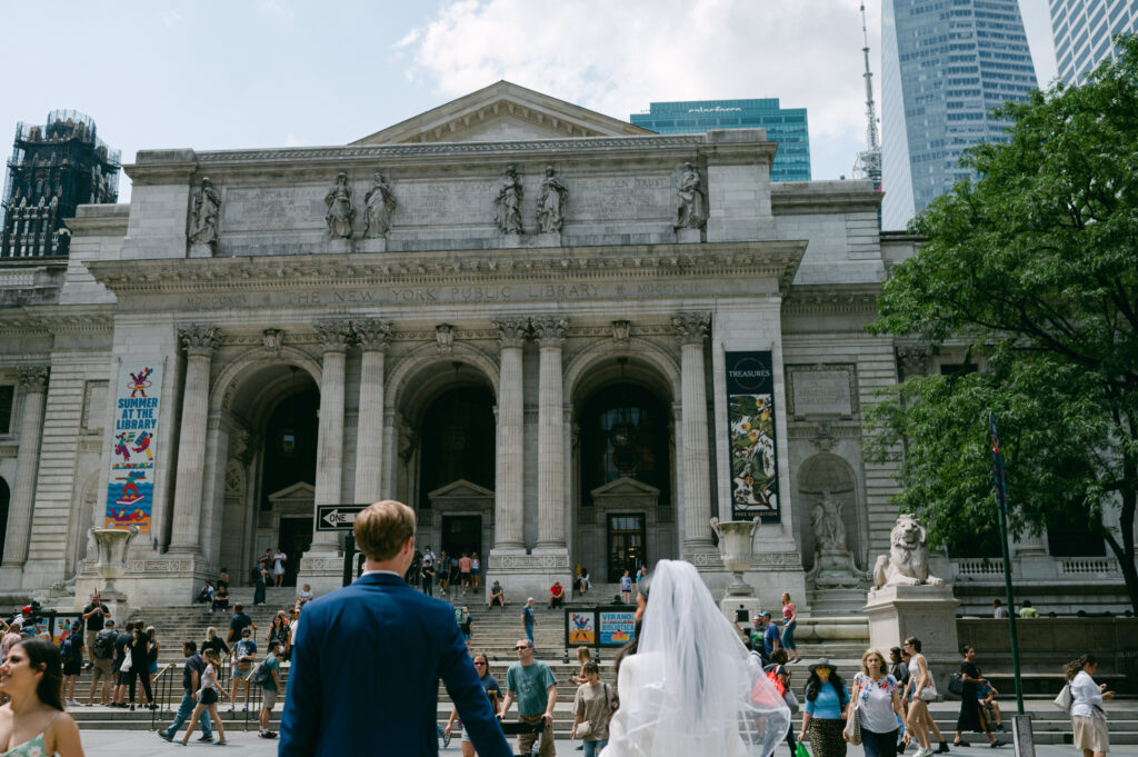 Manhattan vow renewal at the New York Public Library