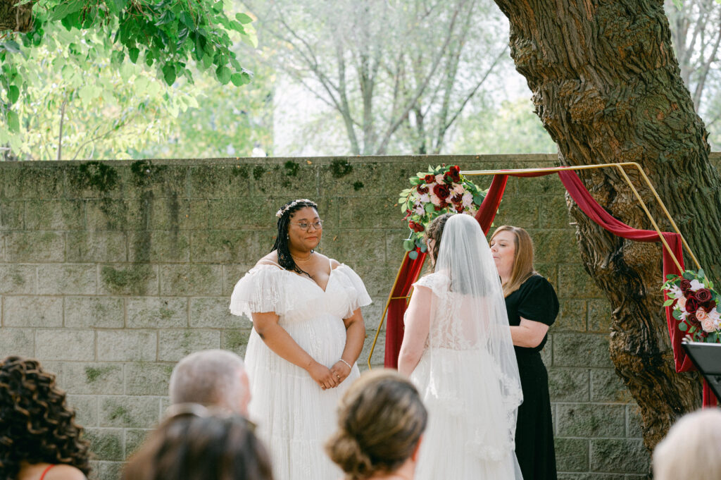 Wedding ceremony photos at Colvin House, Chicago