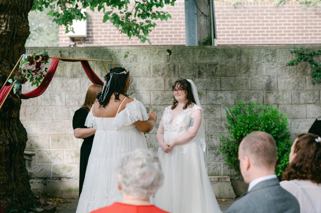 Wedding ceremony at Colvin House, Chicago