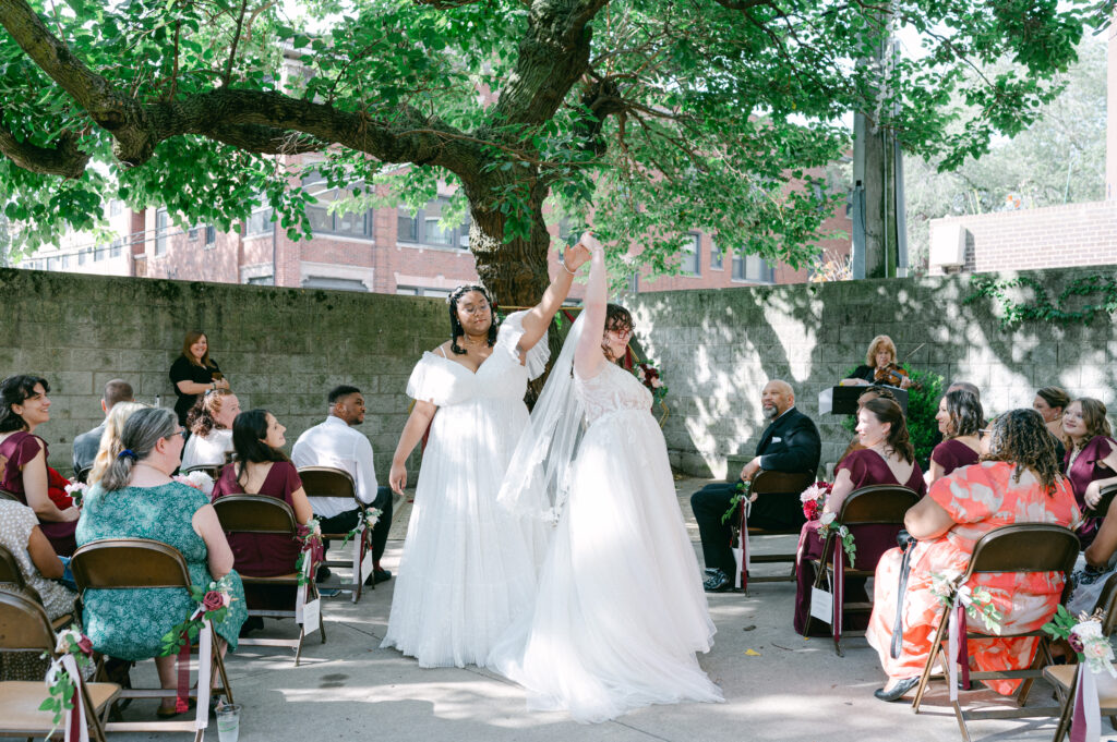 Wedding ceremony at Colvin House, Chicago