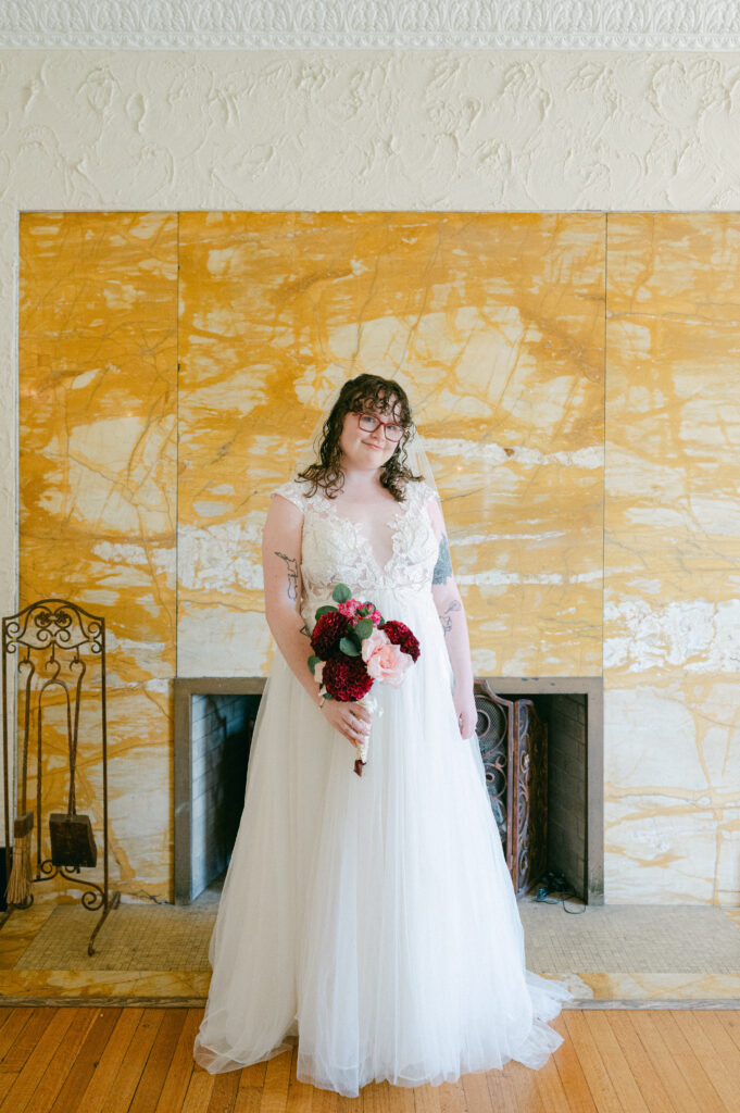 Wedding portraits at Colvin House, Chicago