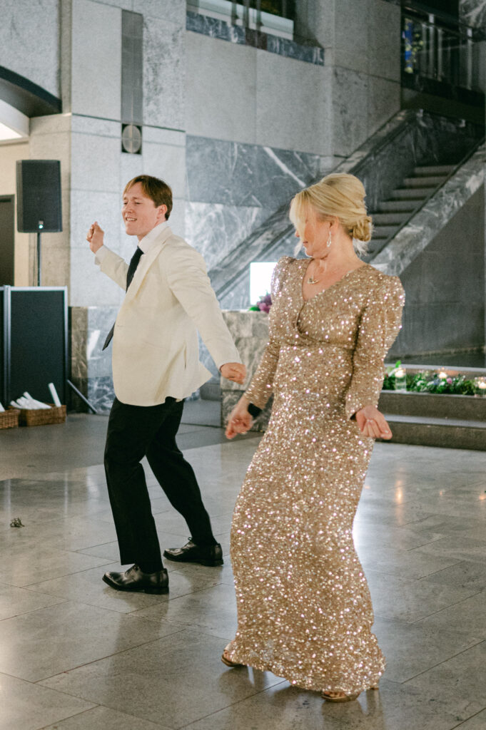 Mother son dance at Pazzo's wedding