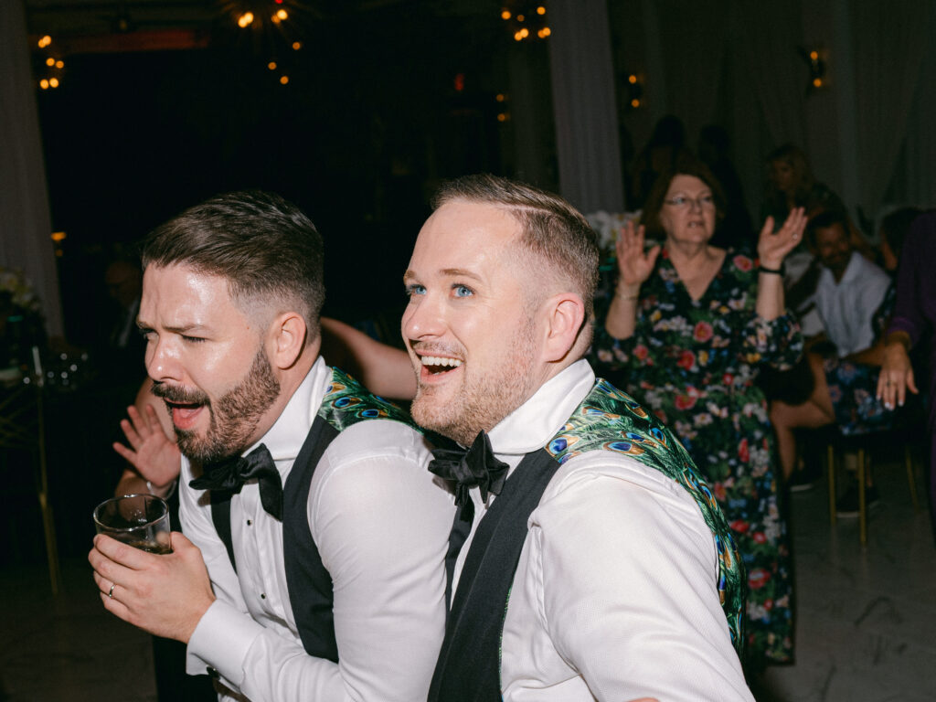 Two grooms at their Revelry 675 wedding