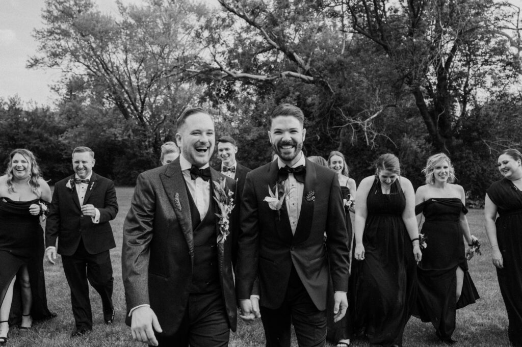 Two grooms at their Revelry 675 wedding