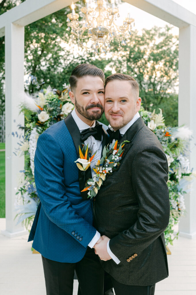 Two grooms at their Revelry 675 wedding