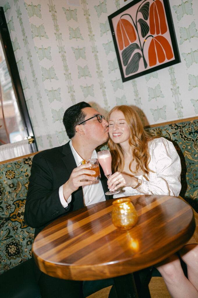 Chicago Winter Engagement Photos at Bisous