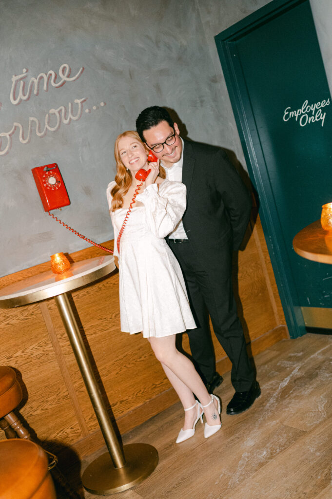 Chicago Winter Engagement Photos at Bisous in West Loop