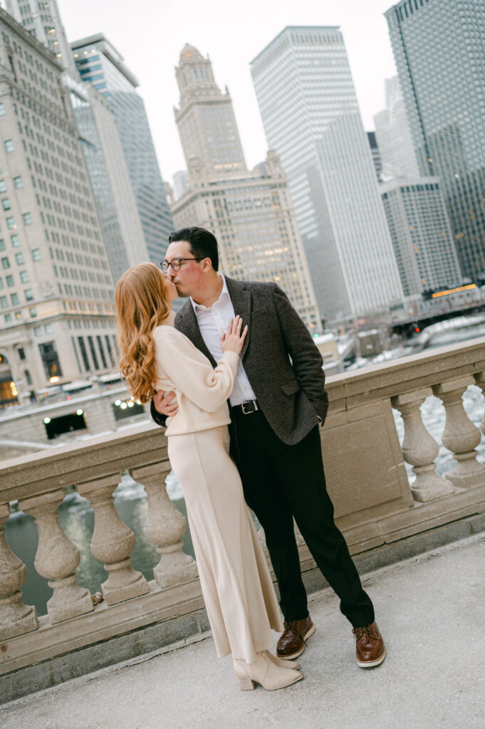 Downtown Chicago Winter Engagement Photos