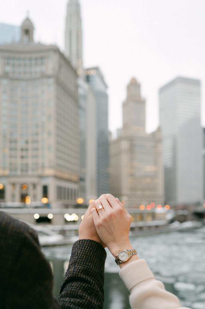 Chicago Riverwalk engagement photos