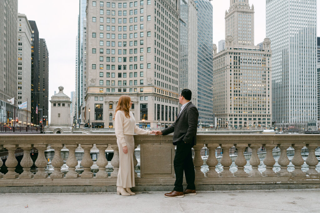 Downtown Chicago Winter Engagement Photos