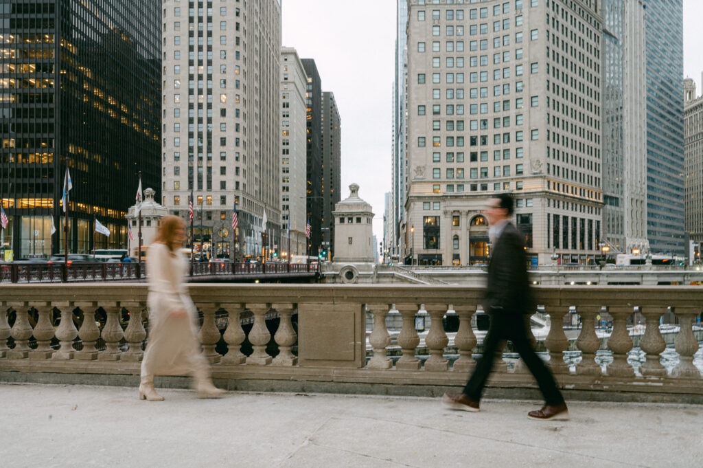 Downtown Chicago Winter Engagement Photos