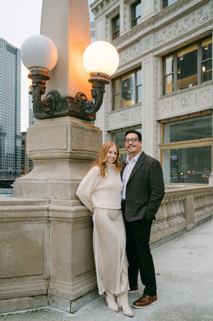 Downtown Chicago Winter Engagement Photos