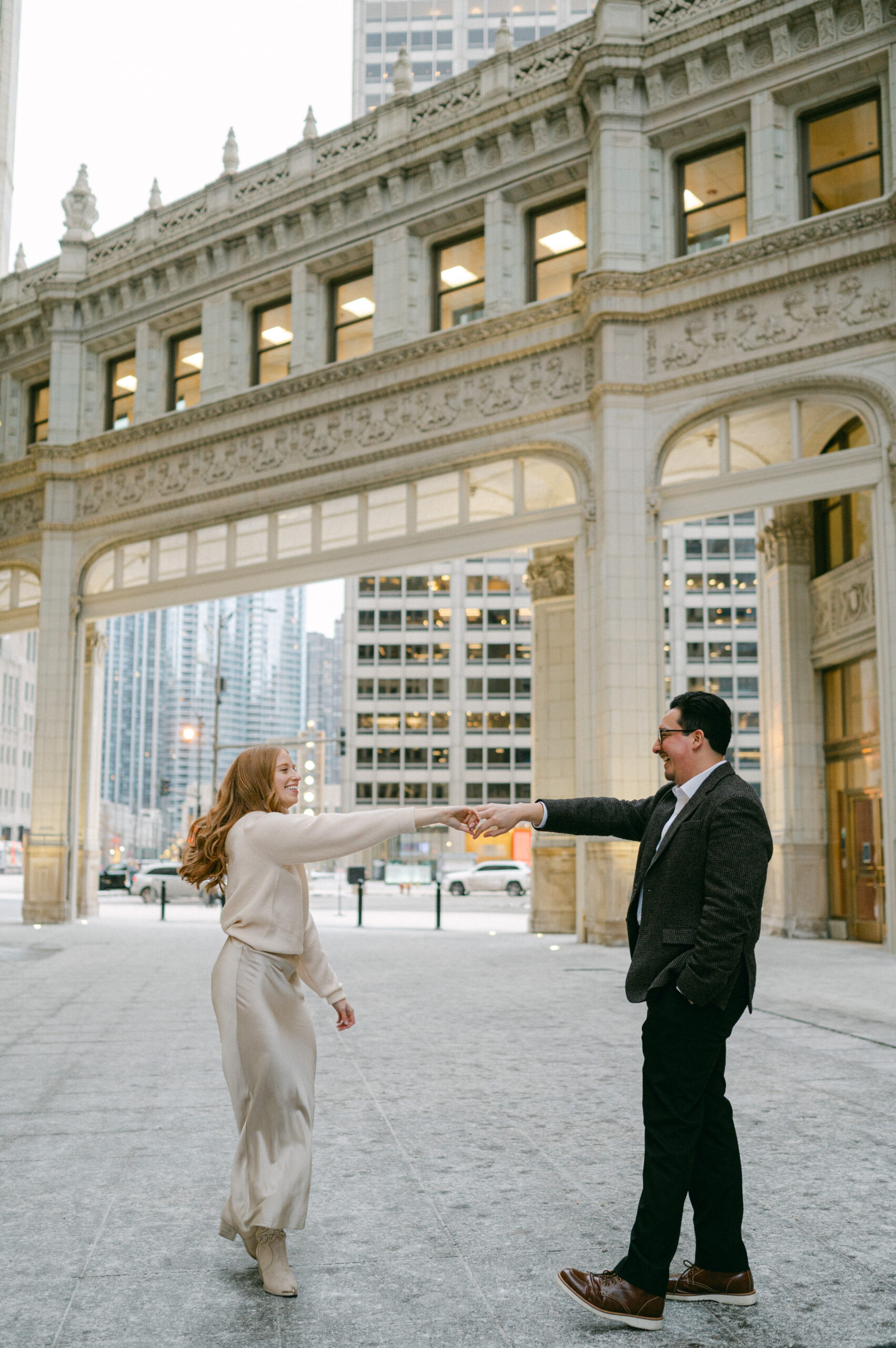 Chicago Winter Engagement Photos