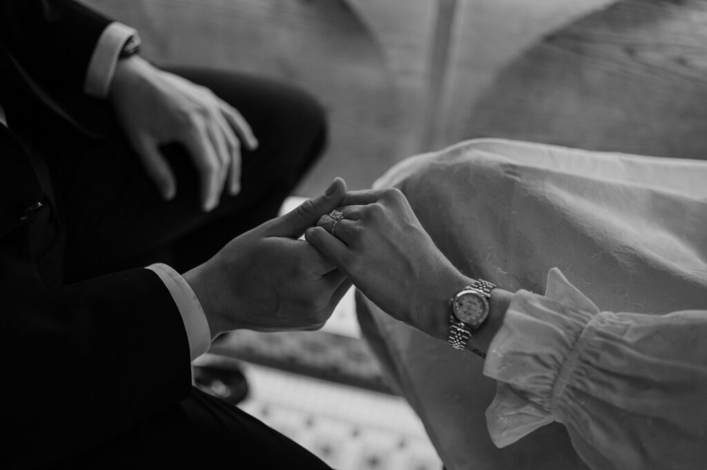 Chicago Winter Engagement Photos at Bisous