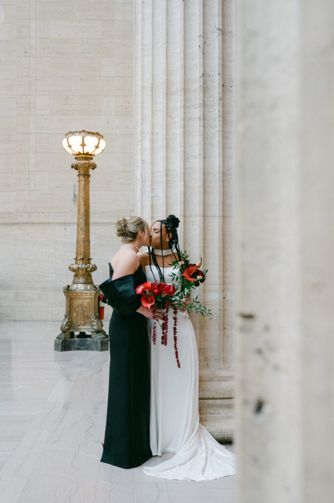 lesbian wedding portraits