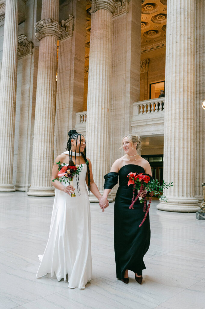 lesbian wedding portraits
