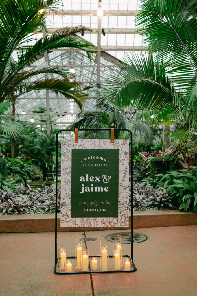 Garfield Park Conservatory wedding details