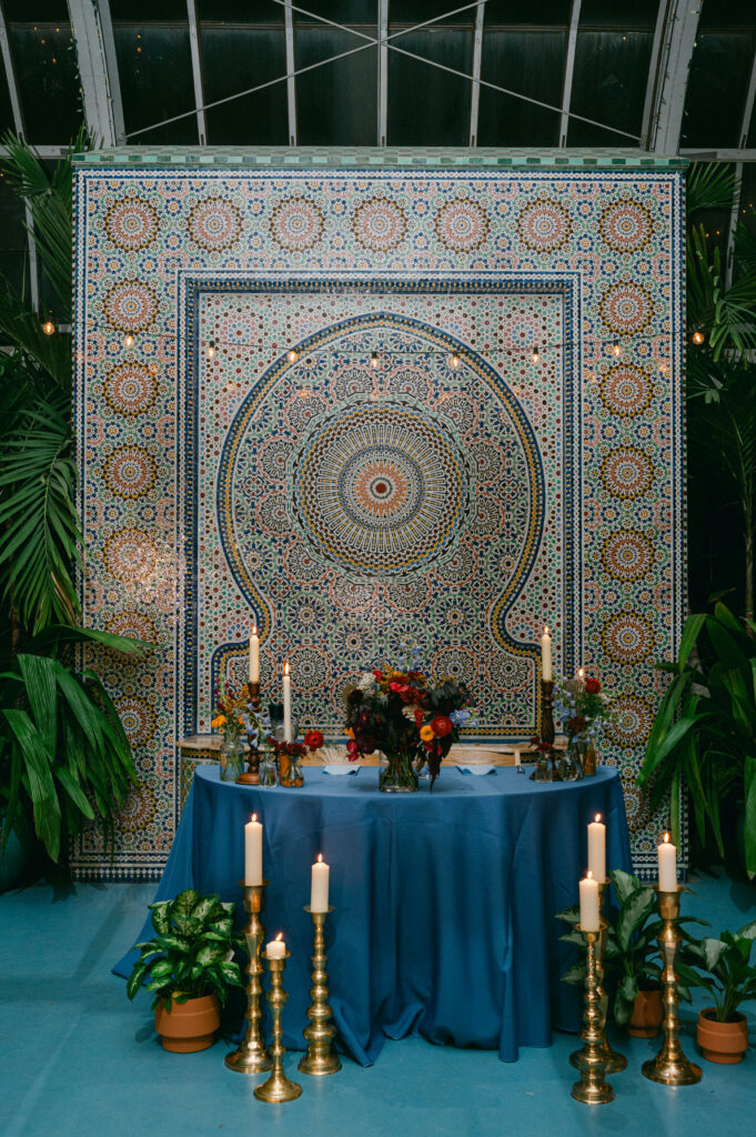 Garfield Park Conservatory wedding reception details