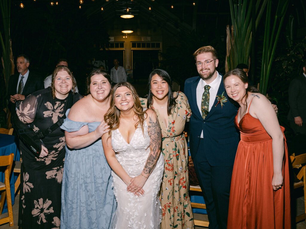 Dance floor at Garfield Park Conservatory wedding