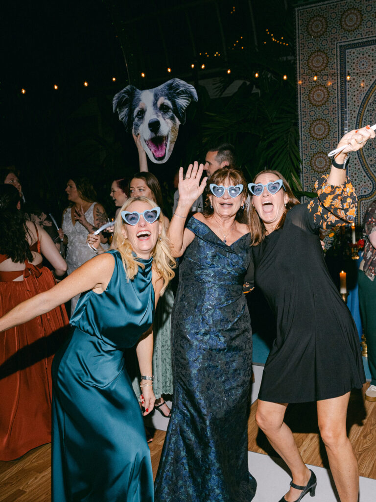 Dance floor at Garfield Park Conservatory wedding