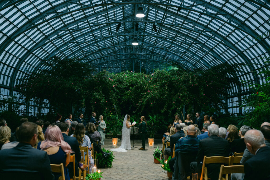 Garfield Park Conservatory wedding ceremony