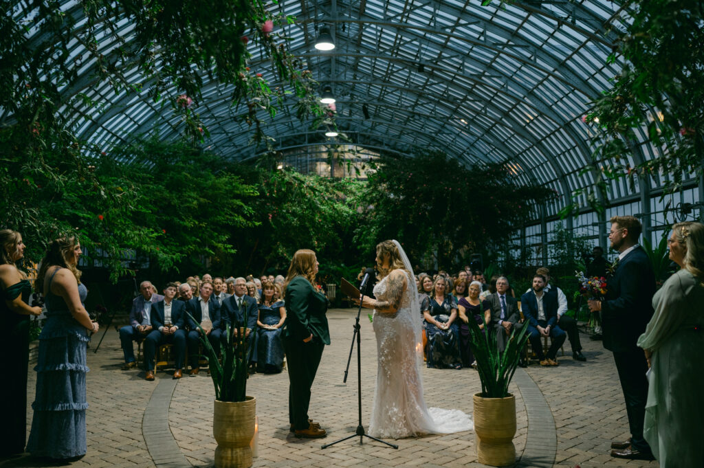 Garfield Park Conservatory wedding ceremony