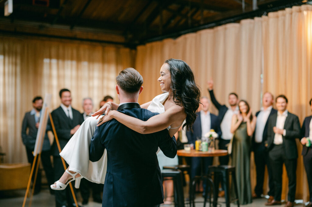 Couple First Wedding Dance at Ovation Chicago