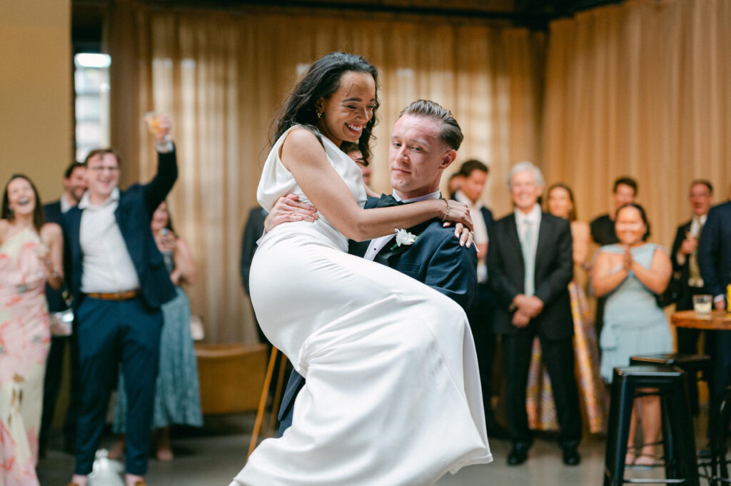 Couple First Wedding Dance at Ovation Chicago